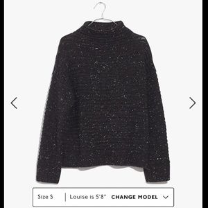 Madewell Donegal Belmont Mockneck Sweater NWOT